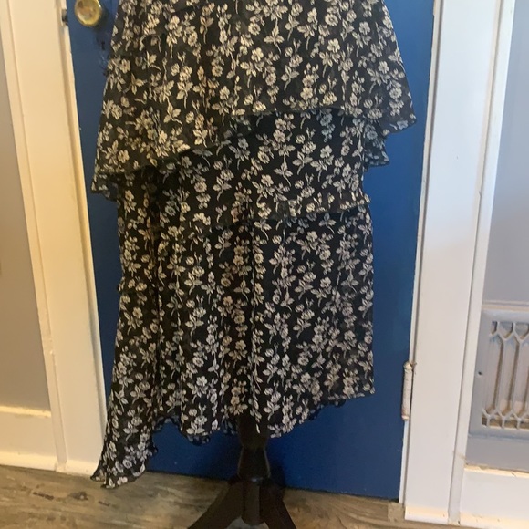 Express Off Shoulder Print Dress Small - Picture 3 of 7